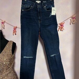 Good American Dark Indigo Skinny Jeans